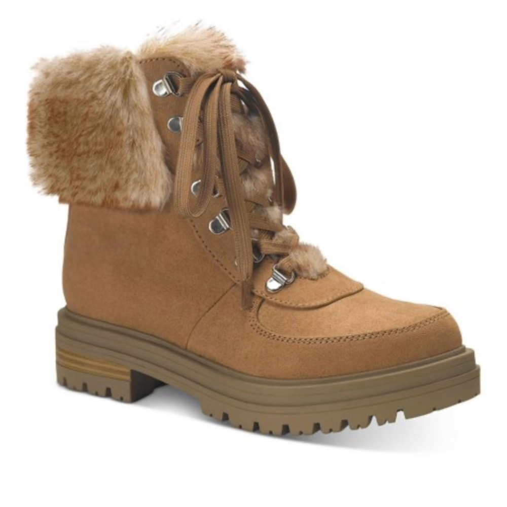 New, Sun + Stone Womens Orlaa Ankle Round Toe Winter & Snow Boots